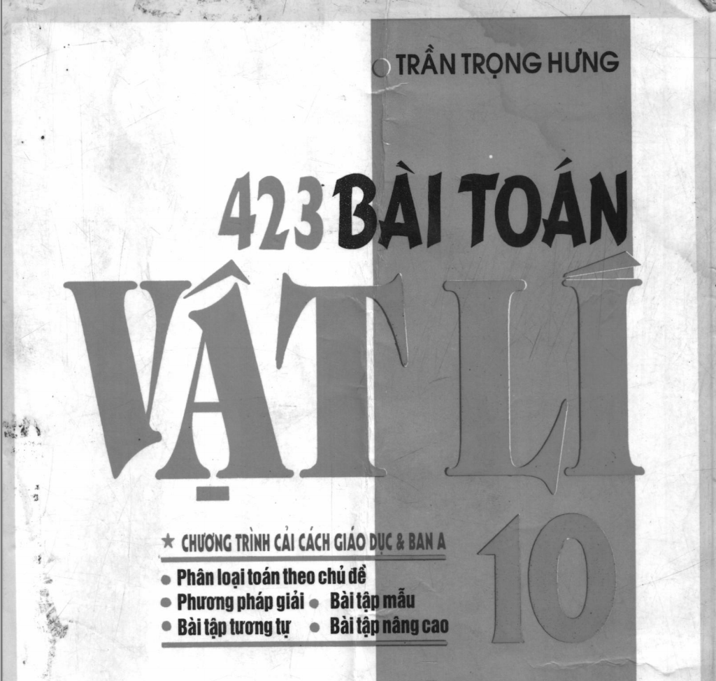 423 Bài Toán Vật lí 10 Miễn phí